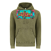 Vintage Olive dreamer with butterfly and tie dye  licance  plate Vintage Hoodie - Artiststas