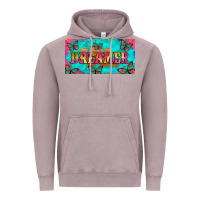 Vintage Zinc dreamer with butterfly and tie dye  licance  plate Vintage Hoodie - Artiststas