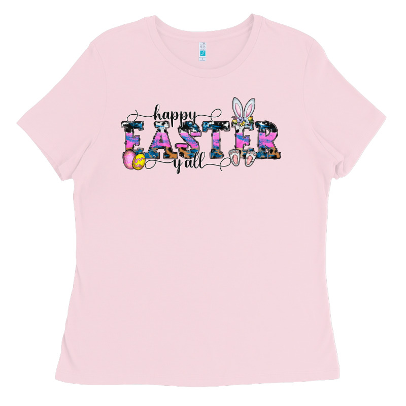 Happy Easter Y'all Ladies Tee by CowhideDigitalArt | Teevron