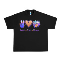 Black Peace Love Dental Urban Heavy Tee - Jasminsmagicworld