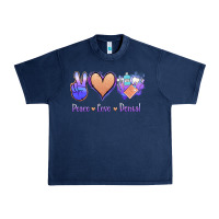 Navy Peace Love Dental Urban Heavy Tee - Jasminsmagicworld