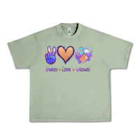 Oil Green Peace Love Dental Urban Heavy Tee - Jasminsmagicworld