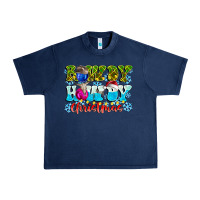 Navy Rowdy Howdy Christmas Urban Heavy Tee - CowhideDigitalArt