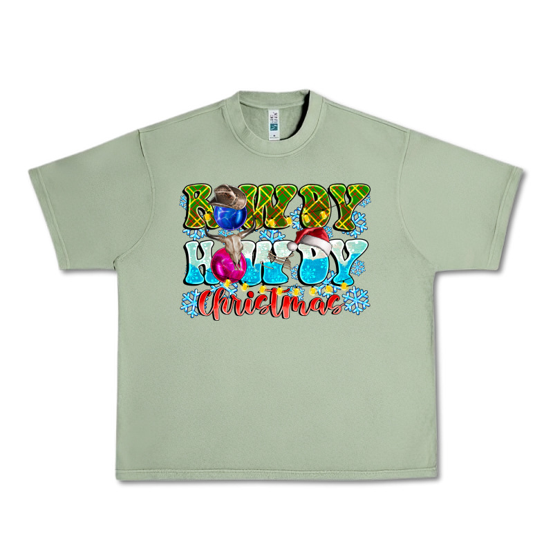 Rowdy Howdy Christmas Urban Heavy Tee by CowhideDigitalArt | Teevron