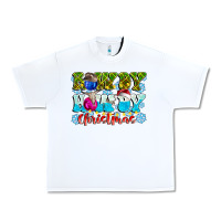 White Rowdy Howdy Christmas Urban Heavy Tee - CowhideDigitalArt