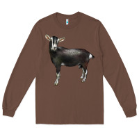 Chestnut Alpine Goat Long Sleeve Tee - LillyAllenDesigns