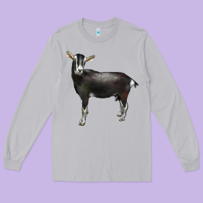Alpine Goat Long Sleeve Tee Designed By Lillyallendesigns