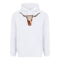 White longhorn cow head Heavyweight Hoodie - RanaPortraitStore