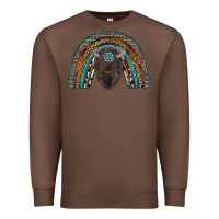 Chestnut western rainbow with bison Premium Sweatshirt - RanaPortraitStore