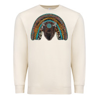 Sandshell western rainbow with bison Premium Sweatshirt - RanaPortraitStore