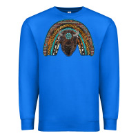 True Royal western rainbow with bison Premium Sweatshirt - RanaPortraitStore