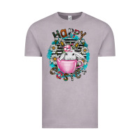 Vintage Zinc Happy Easter Vintage Tee - CowhideDigitalArt