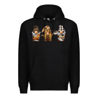 Black coffee gnomes Premium Hoodie - BarkalooDesign