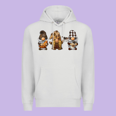 Coffee Gnomes Premium Hoodie Designed By Barkaloodesign