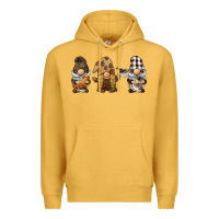 Mustard coffee gnomes Premium Hoodie - BarkalooDesign