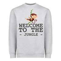 Heather Grey Welcome To The Jungle Heavyweight Sweatshirt - Bettercallsaul