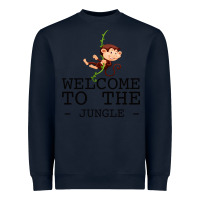 Navy Welcome To The Jungle Heavyweight Sweatshirt - Bettercallsaul