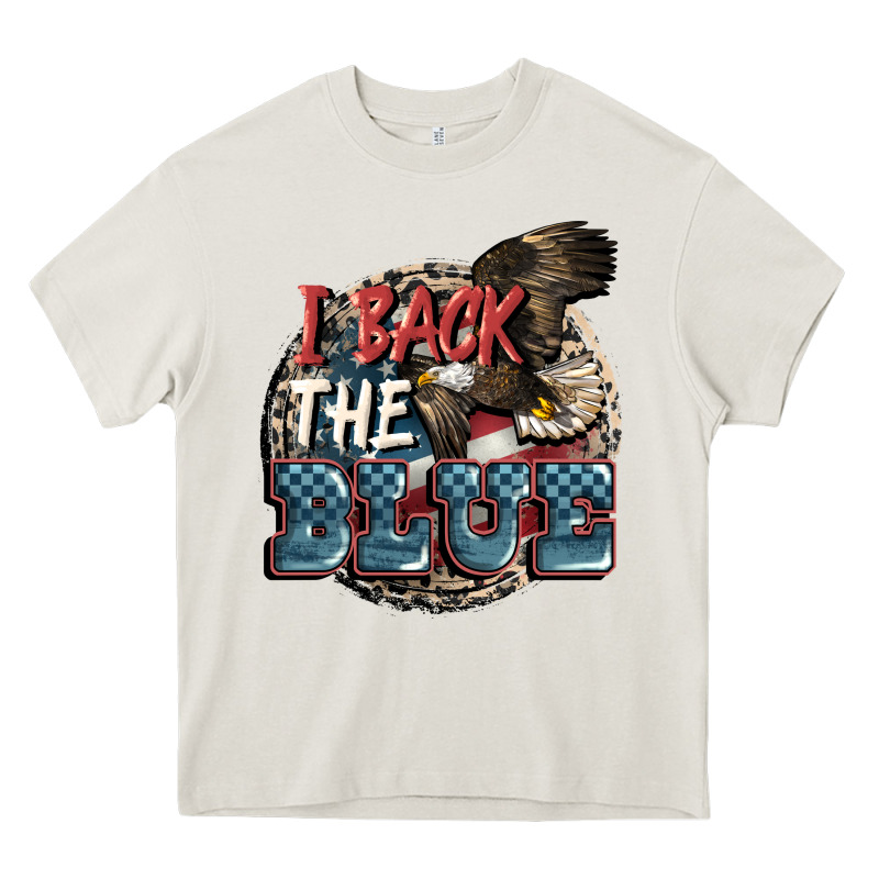 I Back The Blue Heavy Core Tee by FaDigitalArtStudio | Teevron