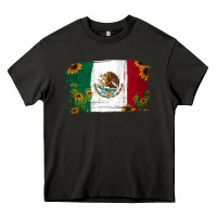 Asphalt Mexican Flag Cactus Sunflower Heavy Core Tee - Jasminsmagicworld