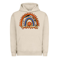 Pigment French Oak Basketball Rainbow Urban Hoodie - RanaPortraitStore