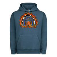 Pigment Midnight Navy Basketball Rainbow Urban Hoodie - RanaPortraitStore