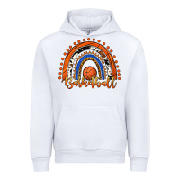 White Basketball Rainbow Urban Hoodie - RanaPortraitStore