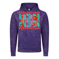 Cloud Purple teacher with  flower glitter and serape leopard Vintage Hoodie - Artiststas