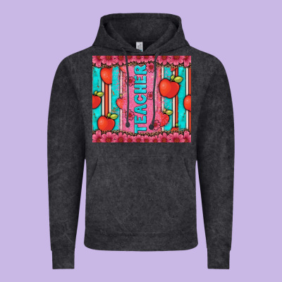 Teacher With  Flower Glitter And Serape Leopard Vintage Hoodie Designed By Artiststas
