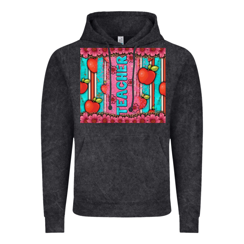Teacher With  Flower Glitter And Serape Leopard Vintage Hoodie by Artiststas | Teevron