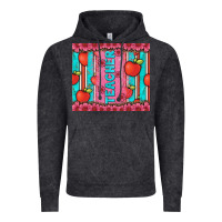 Vintage Black teacher with  flower glitter and serape leopard Vintage Hoodie - Artiststas