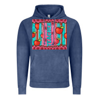 Vintage Denim teacher with  flower glitter and serape leopard Vintage Hoodie - Artiststas