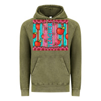 Vintage Olive teacher with  flower glitter and serape leopard Vintage Hoodie - Artiststas