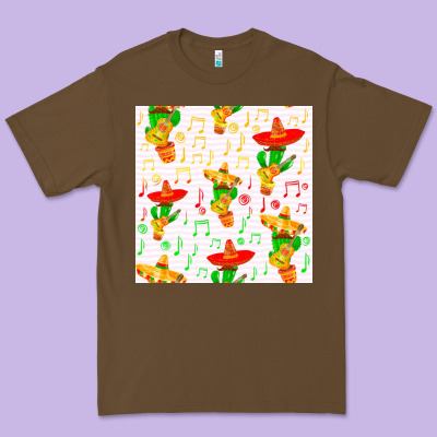 Mexico Seamless Pattern Premium Tee Designed By Fadigitalartstudio