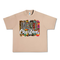 Burro Western Merry Christmas Urban Heavy Tee - CowhideDigitalArt