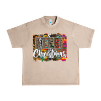 French Oak Western Merry Christmas Urban Heavy Tee - CowhideDigitalArt