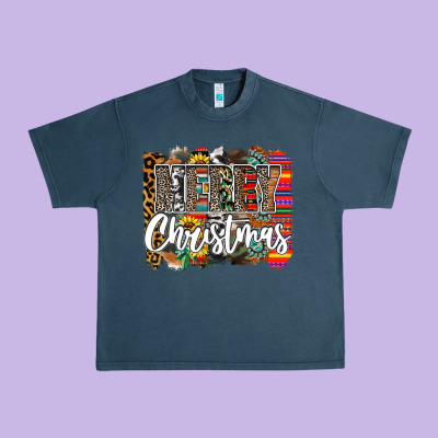 Western Merry Christmas Urban Heavy Tee Designed By Cowhidedigitalart