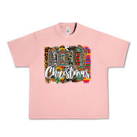 Salmon Western Merry Christmas Urban Heavy Tee - CowhideDigitalArt
