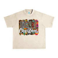 Sandshell Western Merry Christmas Urban Heavy Tee - CowhideDigitalArt