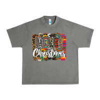 Tornado Western Merry Christmas Urban Heavy Tee - CowhideDigitalArt