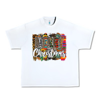 White Western Merry Christmas Urban Heavy Tee - CowhideDigitalArt