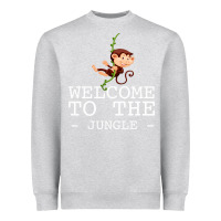 Heather Grey Welcome To The Jungle Heavyweight Sweatshirt - Bettercallsaul