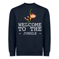 Navy Welcome To The Jungle Heavyweight Sweatshirt - Bettercallsaul