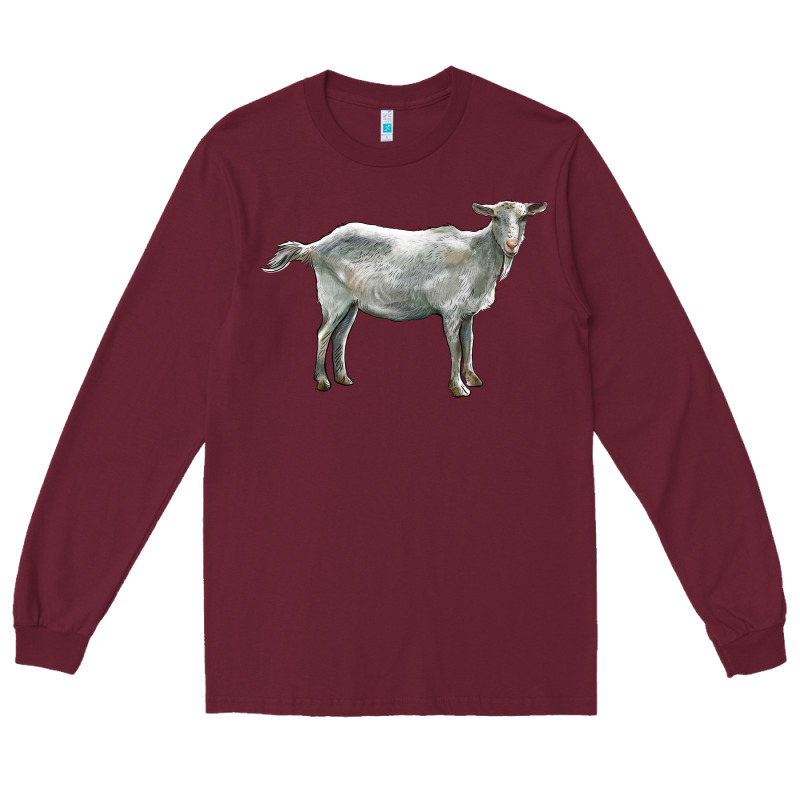 Saanen Goat Long Sleeve Tee by LillyAllenDesigns | Teevron
