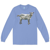 Colony Blue saanen goat Long Sleeve Tee - LillyAllenDesigns