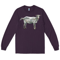 Plum saanen goat Long Sleeve Tee - LillyAllenDesigns