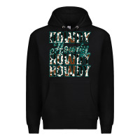Black Howdy Cowhide Turquoise Premium Hoodie - Jasminsmagicworld