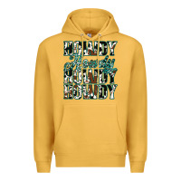 Mustard Howdy Cowhide Turquoise Premium Hoodie - Jasminsmagicworld