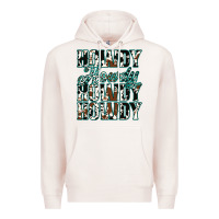 Pale Pink Howdy Cowhide Turquoise Premium Hoodie - Jasminsmagicworld