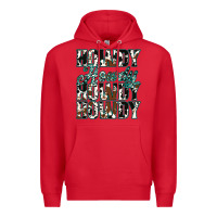 Red Howdy Cowhide Turquoise Premium Hoodie - Jasminsmagicworld