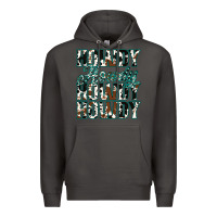 Smoke Howdy Cowhide Turquoise Premium Hoodie - Jasminsmagicworld